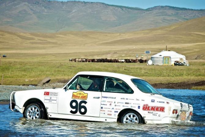 Sponsorship for Turkish team participating in Beijing-Paris Rally with the motto "Give Right of Way to Education"